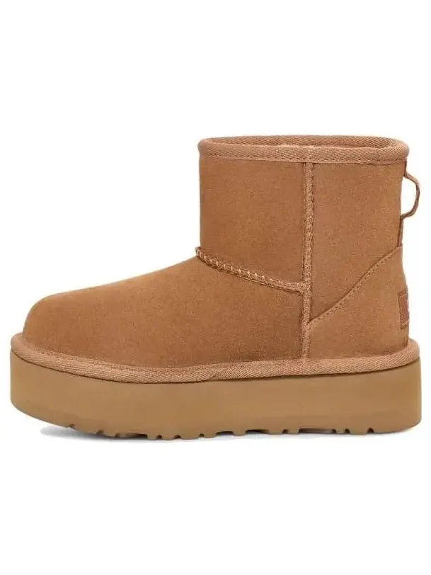 Кроссовки (GS) UGG Classic Mini Platform 'Chestnut' — изображение 1 из 1, коричневый