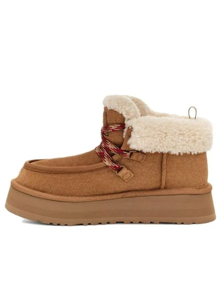 Кроссовки (WMNS) UGG Funkarra Cabin Cuff Boot 'Chestnut' — изображение 1 из 5, бежевый