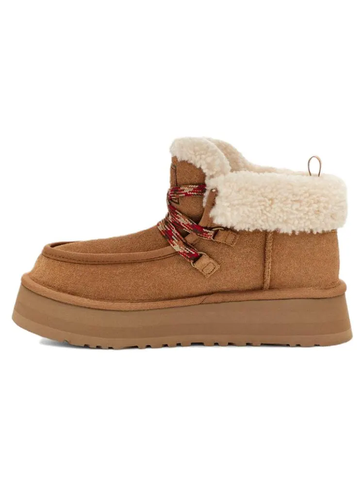 Кроссовки (WMNS) UGG Funkarra Cabin Cuff Boot 'Chestnut' — изображение 2 из 5, бежевый