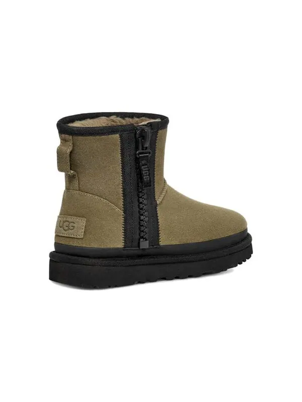 Кроссовки классические мини с застежкой-молнией и логотипом на ленте Ugg — изображение 4 из 4, зеленый