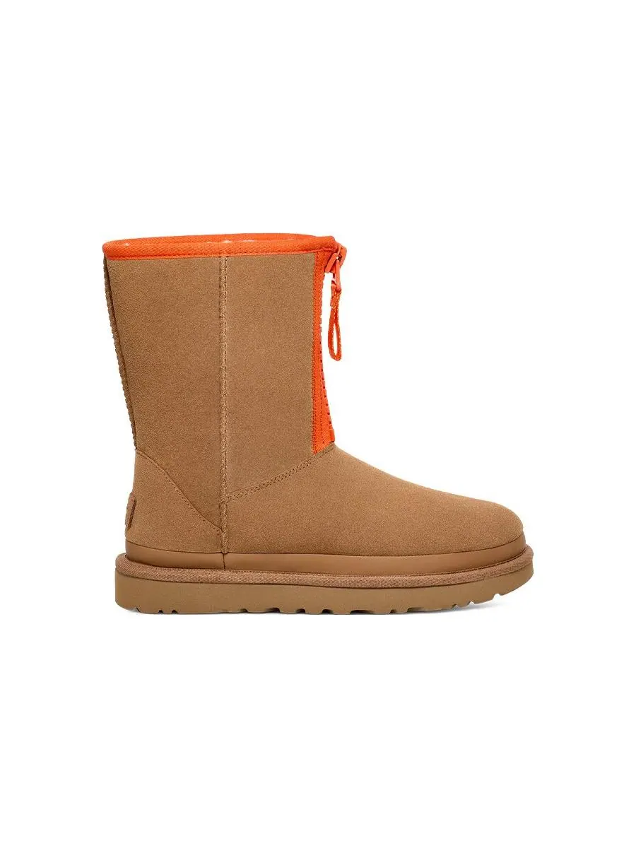 (WMNS) Классические короткие ботинки UGG с застежкой-молнией и логотипом — изображение 3 из 4, орех