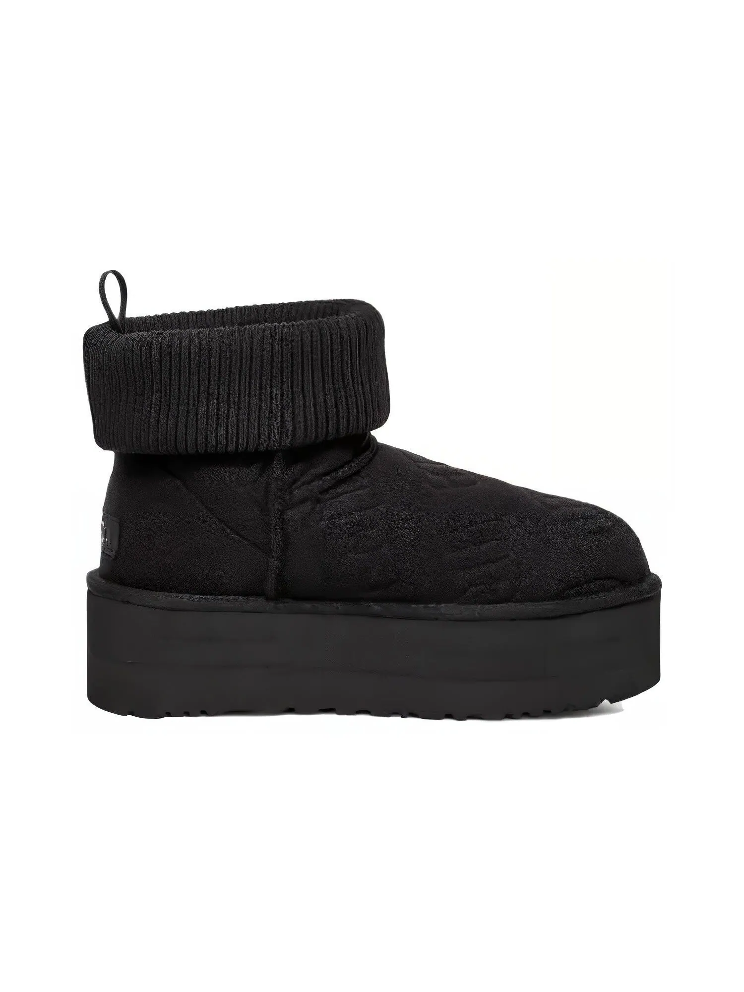 Женские ботинки UGG Classic Mini на платформе — изображение 2 из 4, черный