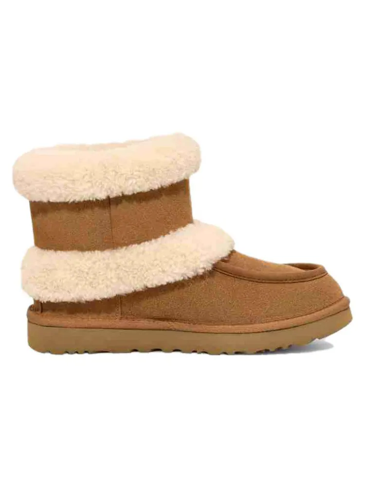 (WMNS) UGG Classic Ultra Mini Fluff 'Chestnut' — изображение 3 из 6, орех