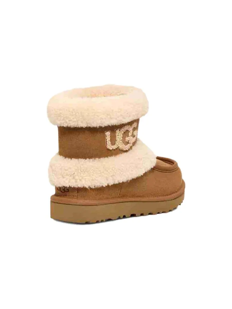 (WMNS) UGG Classic Ultra Mini Fluff 'Chestnut' — изображение 5 из 6, орех