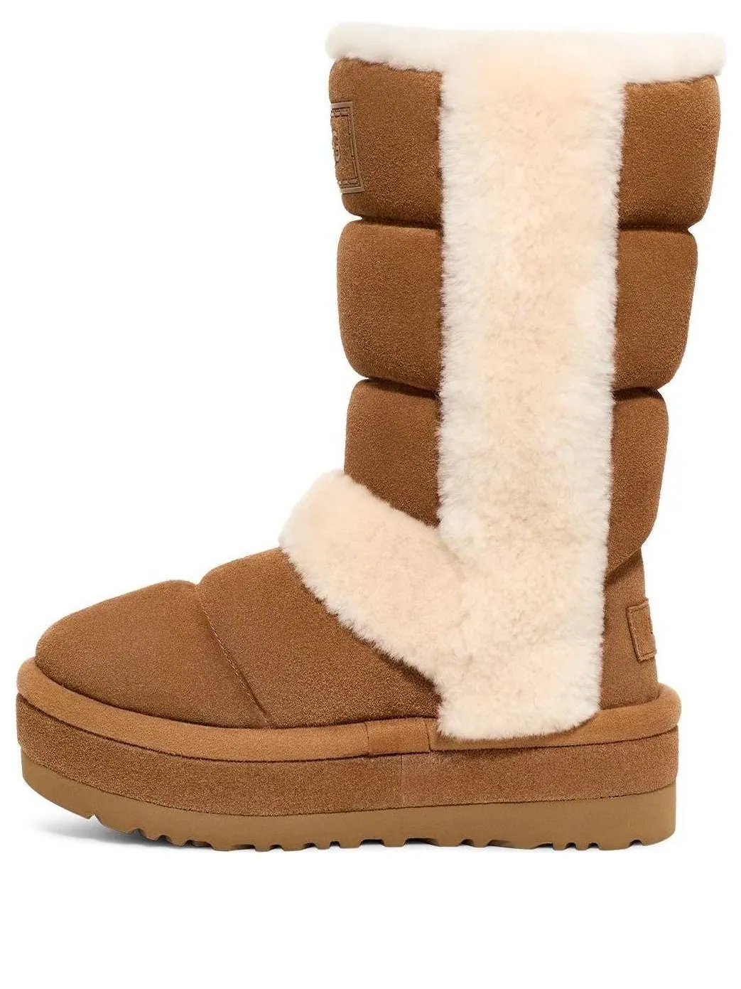 Угги (WMNS) UGG Classic Chillapeak Tall Boot 'Chestnut' — изображение 1 из 5, бежевый