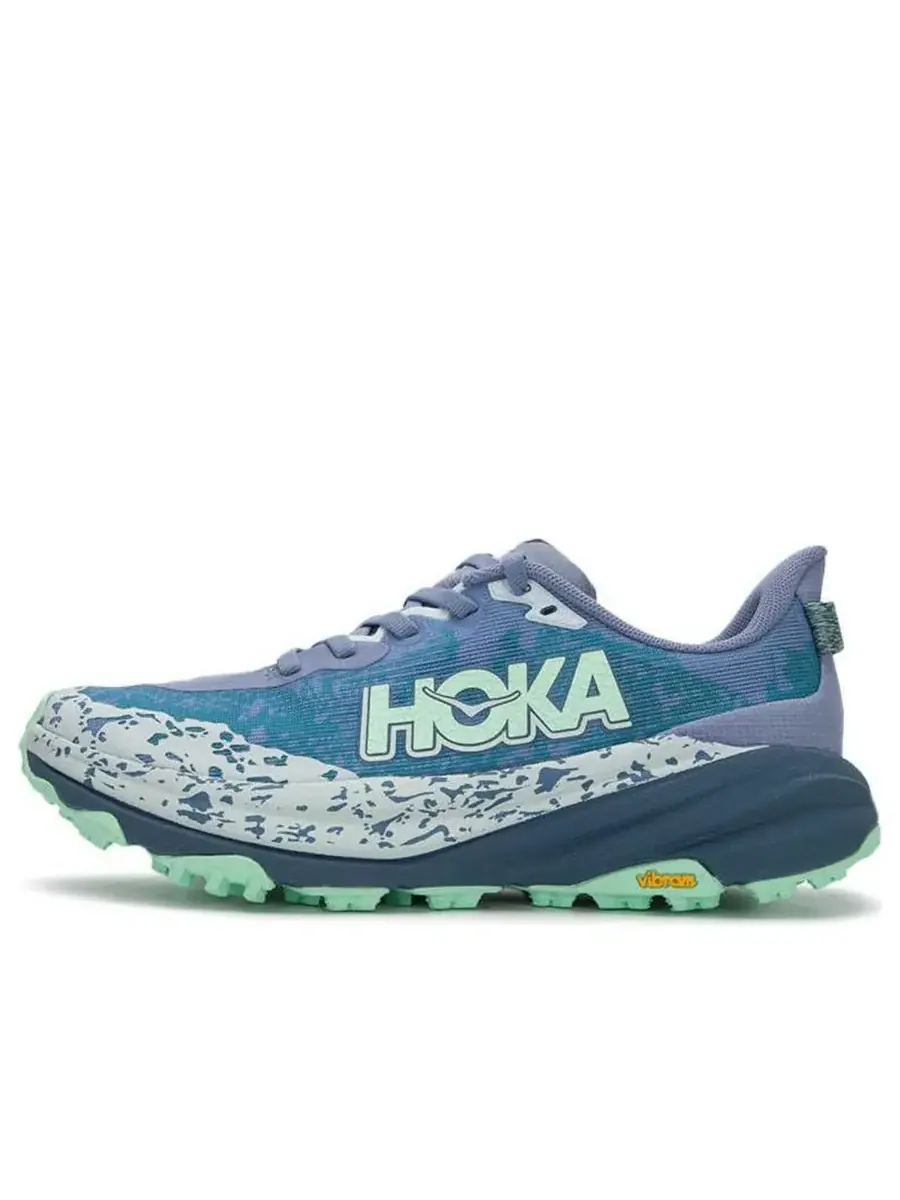 Кроссовки (WMNS) HOKA ONE ONE Speedgoat 6 'Blue Mint Green' — изображение 1 из 2, синий