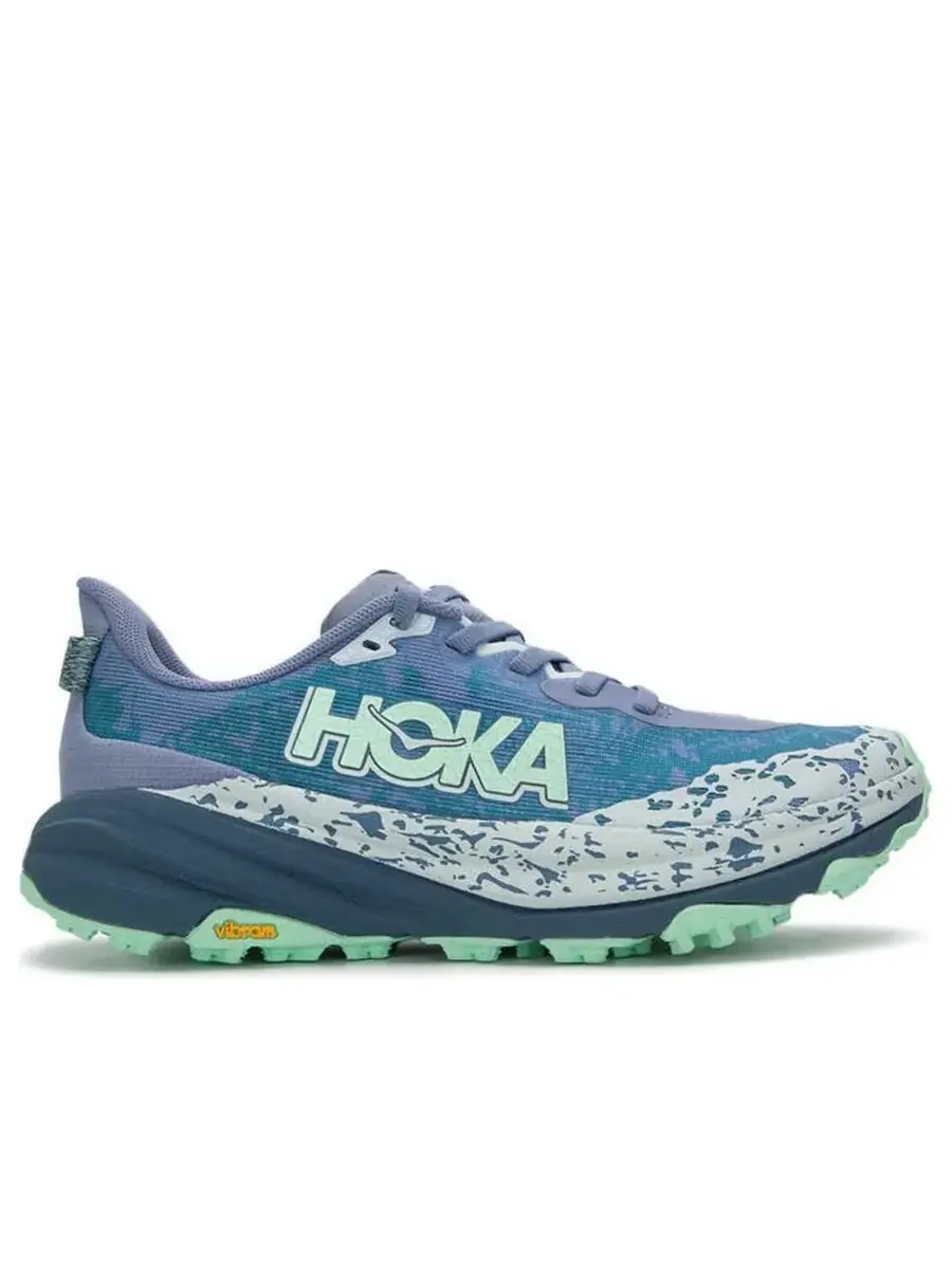 Кроссовки (WMNS) HOKA ONE ONE Speedgoat 6 'Blue Mint Green' — изображение 2 из 2, синий