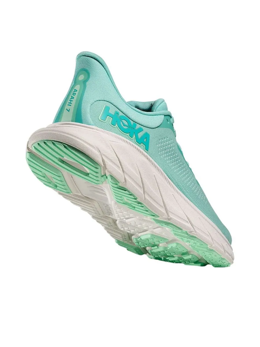 Кроссовки (WMNS) HOKA ONE ONE Arahi 7 'Blue Spark Snow Melt' — изображение 4 из 5, бирюзовый