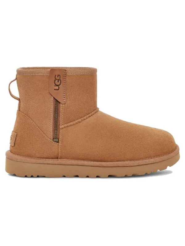 Кроссовки классические мини bailey zip каштановые Ugg — изображение 3 из 4, коричневый