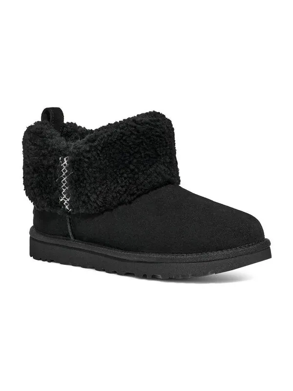 Кроссовки классические ультра мини плетеные Ugg — изображение 2 из 4, черный