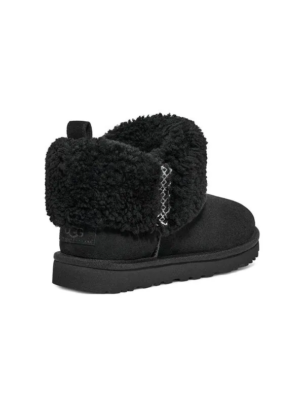 Кроссовки классические ультра мини плетеные Ugg — изображение 3 из 4, черный