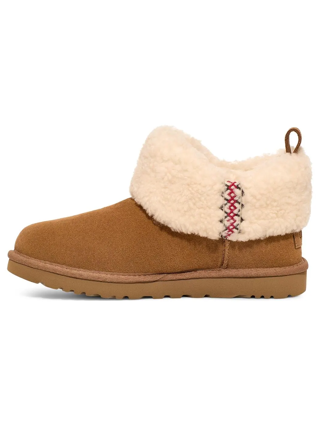 Угги (WMNS) UGG Classic Ultra Mini Braid 'Chestnut' — изображение 2 из 4, бежевый