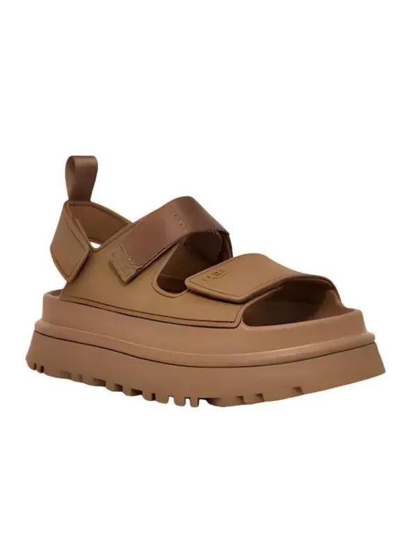 Сандалии золотисто-сияющие сандалии Ugg — изображение 2 из 4, коричневый