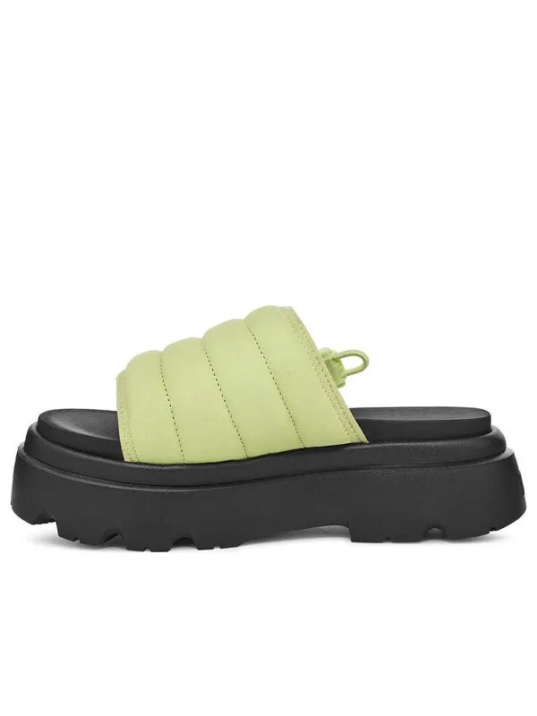 Тапочки callie sandal 'caterpillar' Ugg — изображение 1 из 4, зеленый/черный