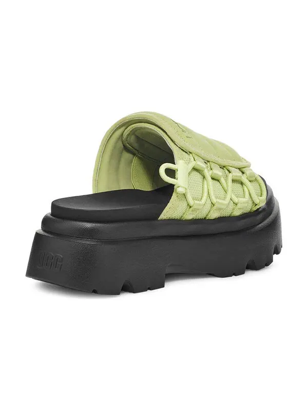 Тапочки callie sandal 'caterpillar' Ugg — изображение 4 из 4, зеленый/черный