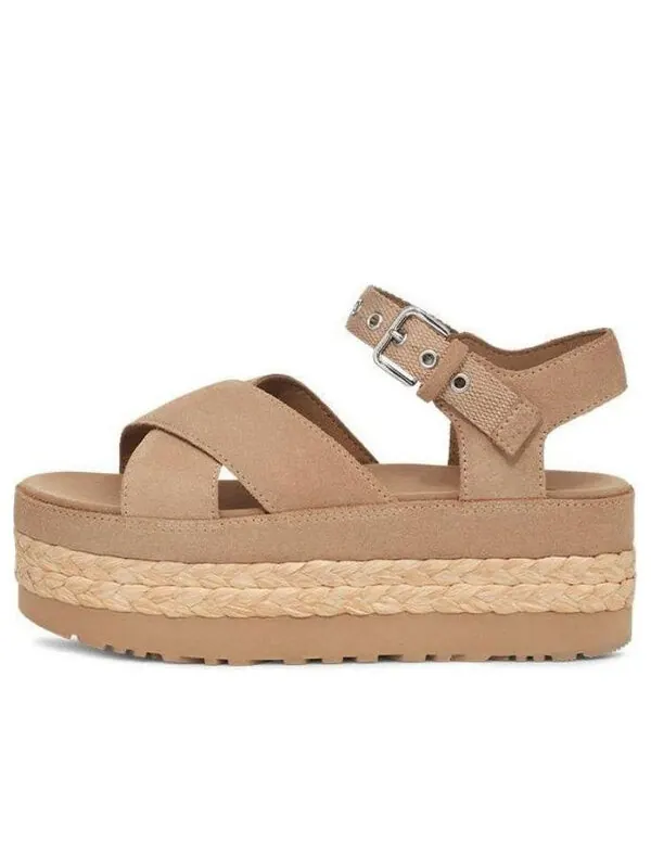 Сандалии aubrey ankle sandal 'sand' Ugg — изображение 1 из 4, песочный/бежевый/бежевый