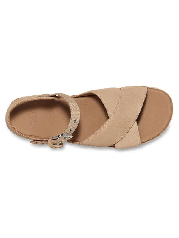 Сандалии aubrey ankle sandal 'sand' Ugg — изображение 2 из 4, песочный/бежевый/бежевый