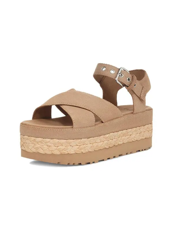 Сандалии aubrey ankle sandal 'sand' Ugg — изображение 3 из 4, песочный/бежевый/бежевый