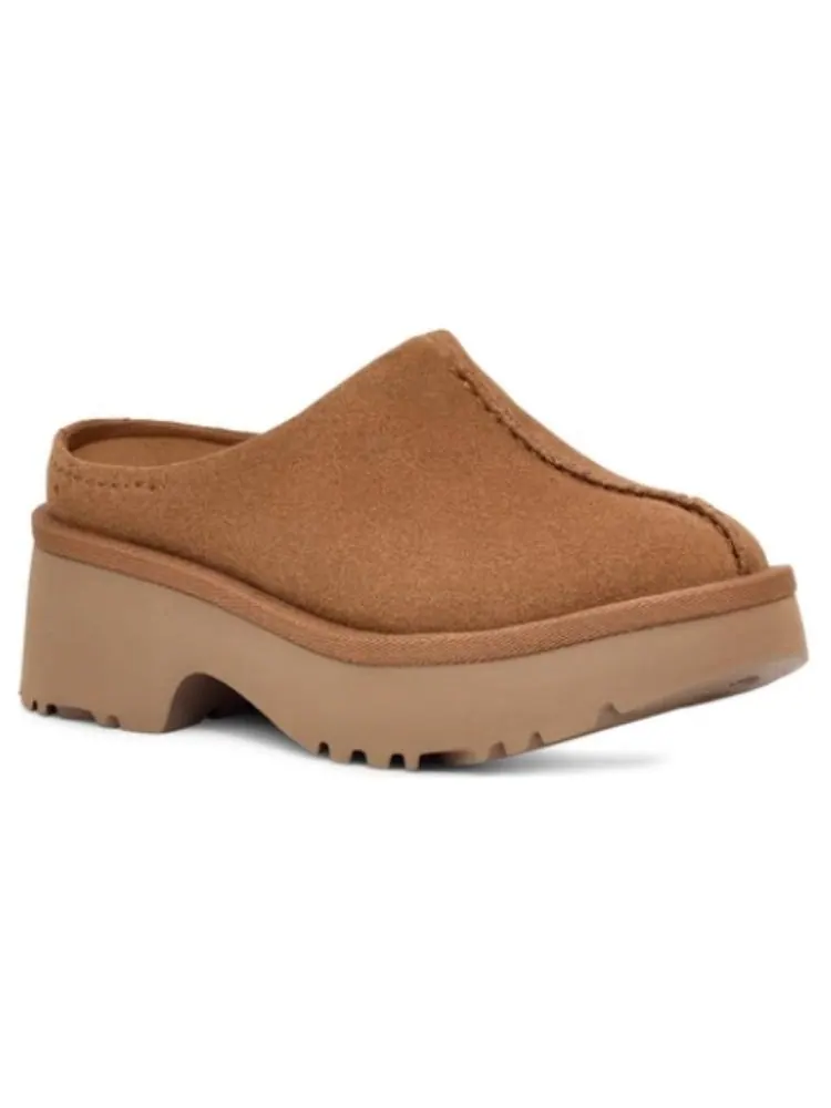 Кроссовки (WMNS) UGG New Heights Clog 'Chestnut' — изображение 3 из 5, бежевый