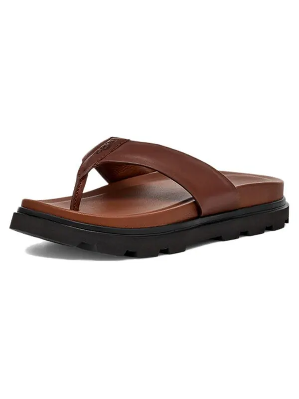 Тапочки capitola flip sandal 'cognac' Ugg — изображение 2 из 4, коричневый