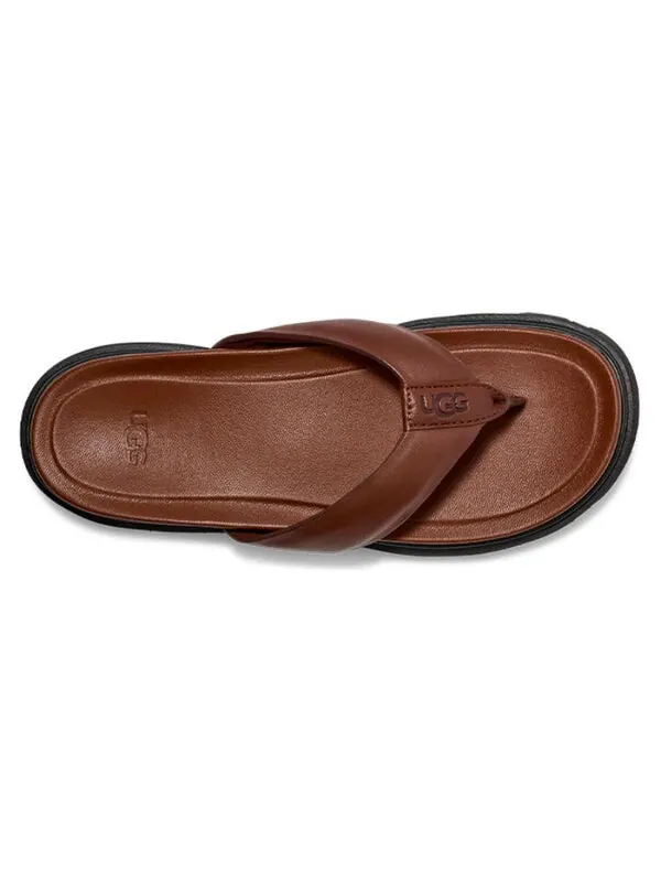Тапочки capitola flip sandal 'cognac' Ugg — изображение 3 из 4, коричневый