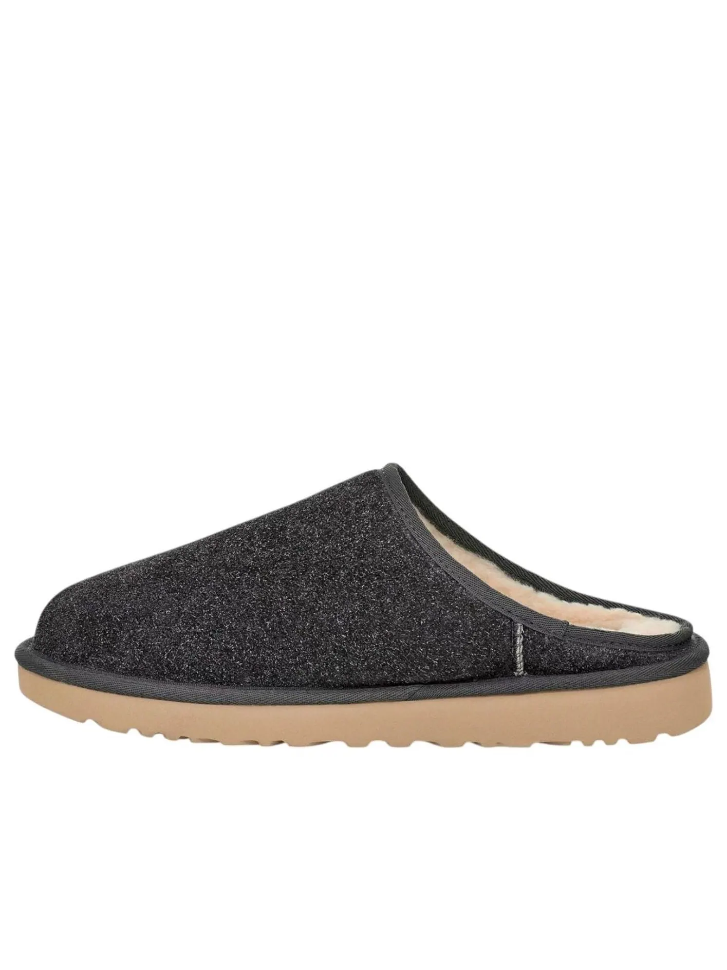 Сандалии UGG Classic Slip-On Shaggy 'Grey' — изображение 1 из 5, серый