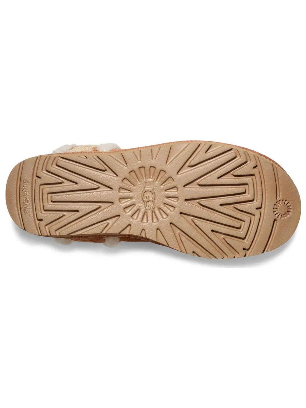 Угги (WMNS) UGG Classic Mini Shearling Logo 'Chestnut' — изображение 5 из 5, коричневый