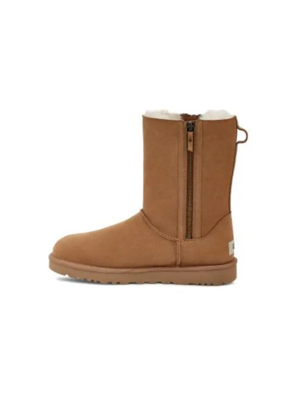 Кроссовки классические короткие на молнии Ugg — изображение 2 из 4, коричневый