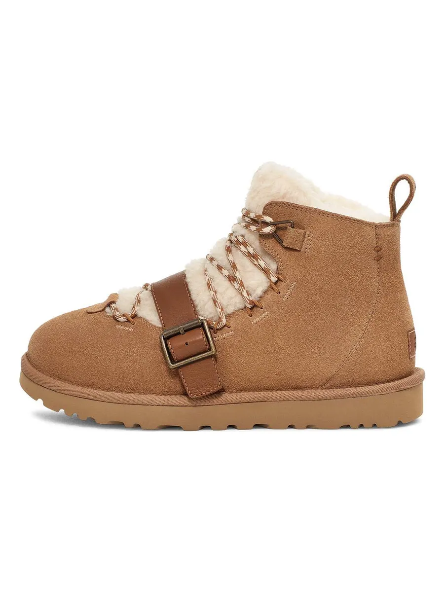 Кроссовки (WMNS) UGG Dune Mini Shearling Boot 'Chestnut' — изображение 2 из 5, коричневый
