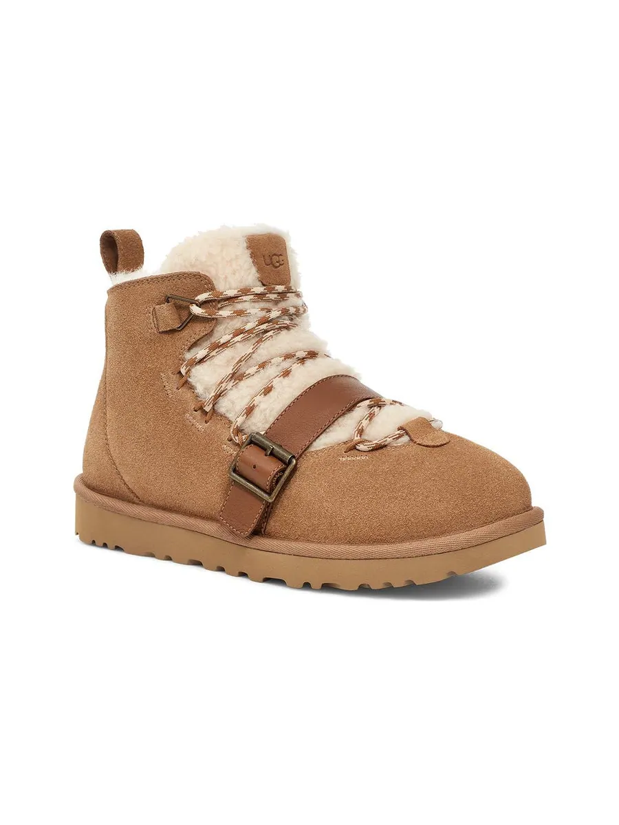 Кроссовки (WMNS) UGG Dune Mini Shearling Boot 'Chestnut' — изображение 3 из 5, коричневый