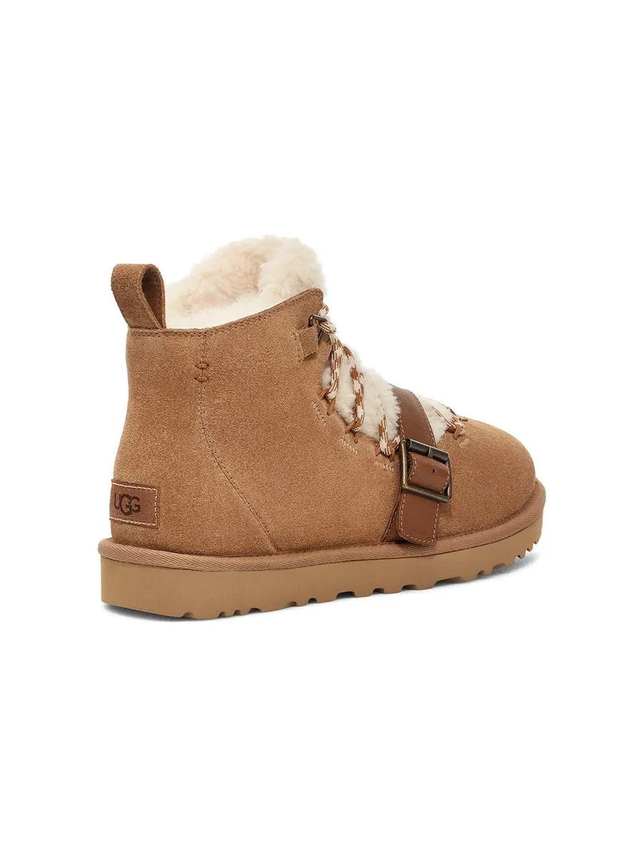 Кроссовки (WMNS) UGG Dune Mini Shearling Boot 'Chestnut' — изображение 4 из 5, коричневый