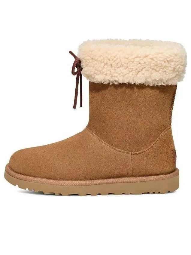 (WMNS) Короткие сапоги UGG Sarissa из овчины — изображение 1 из 4, орех