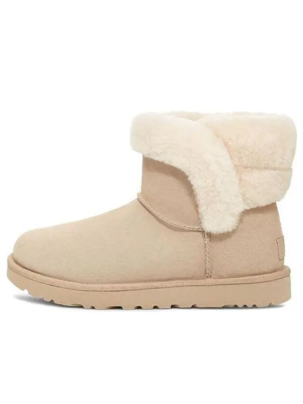 Кроссовки (WMNS) UGG Saniya Mini Suede Classic Boot 'Sawdust' — изображение 1 из 4, серый