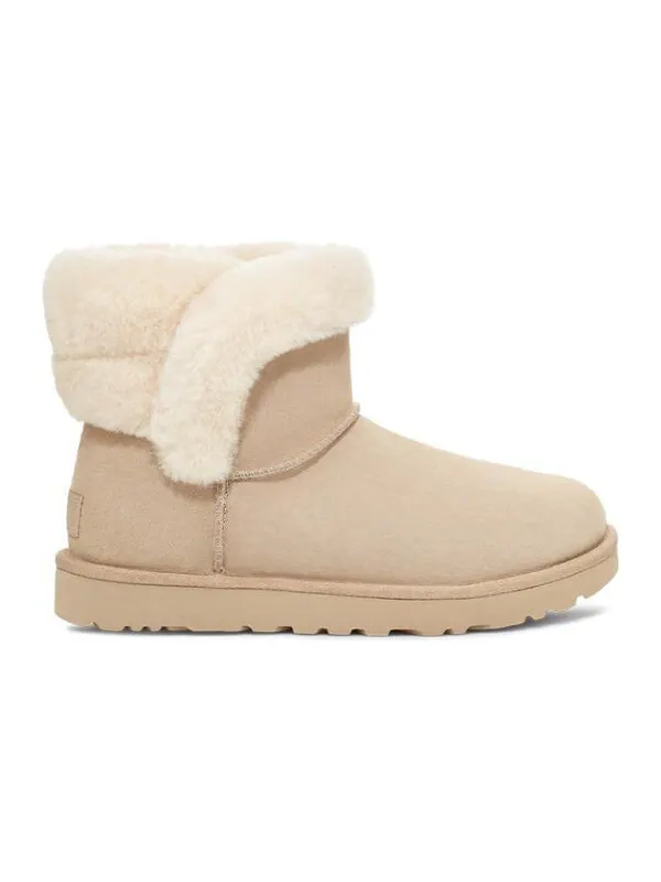 Кроссовки (WMNS) UGG Saniya Mini Suede Classic Boot 'Sawdust' — изображение 2 из 4, серый