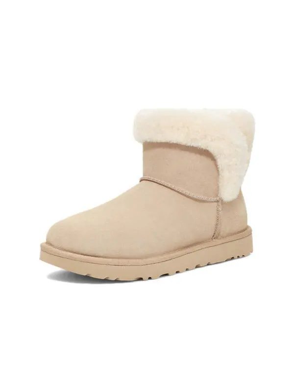 Кроссовки (WMNS) UGG Saniya Mini Suede Classic Boot 'Sawdust' — изображение 3 из 4, серый