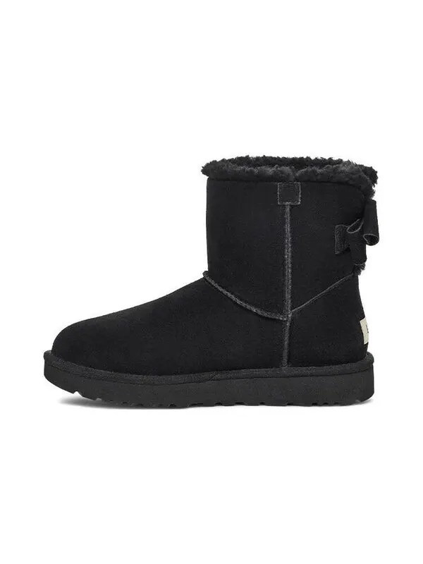 Кроссовки мини-бейли замшевый бант Ugg — изображение 2 из 4, черный