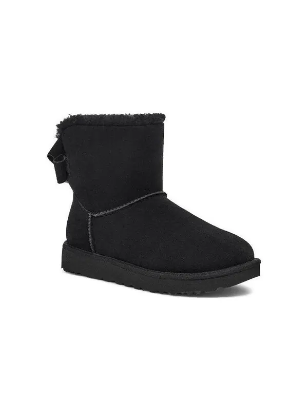 Кроссовки мини-бейли замшевый бант Ugg — изображение 3 из 4, черный