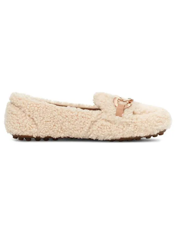 Тапочки слипоны удобные мокасины Ugg — изображение 3 из 4, кремовый/белый