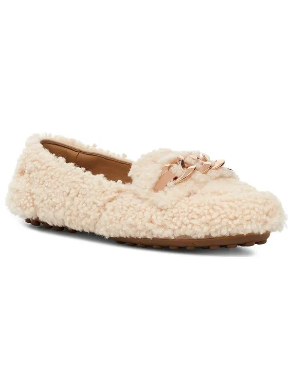 Тапочки слипоны удобные мокасины Ugg — изображение 4 из 4, кремовый/белый