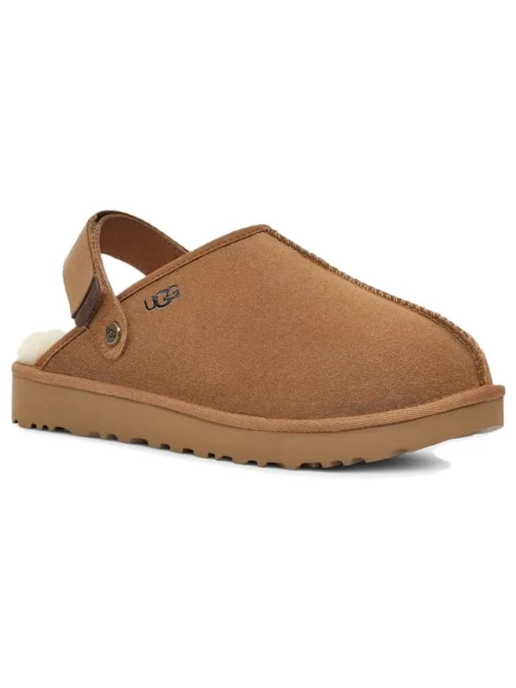 Сандалии (WMNS) UGG Lanah Clog 'Chestnut' — изображение 2 из 3, бежевый