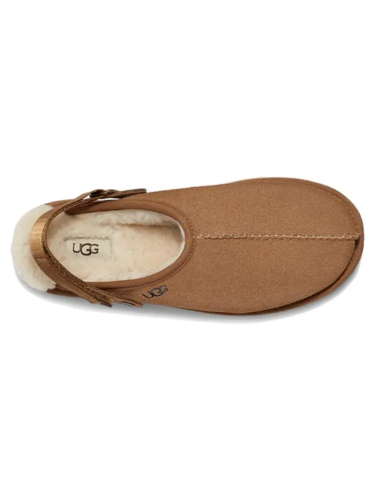 Сандалии (WMNS) UGG Lanah Clog 'Chestnut' — изображение 3 из 3, бежевый