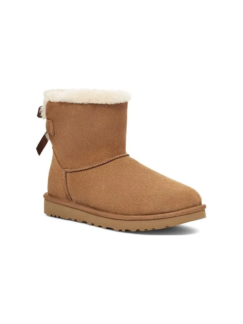 (WMNS) UGG Mini Bailey B2s 'Chestnut' — изображение 3 из 5, орех