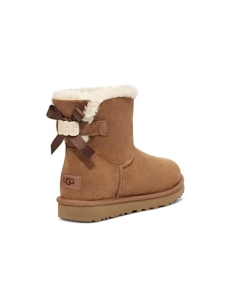 (WMNS) UGG Mini Bailey B2s 'Chestnut' — изображение 4 из 5, орех