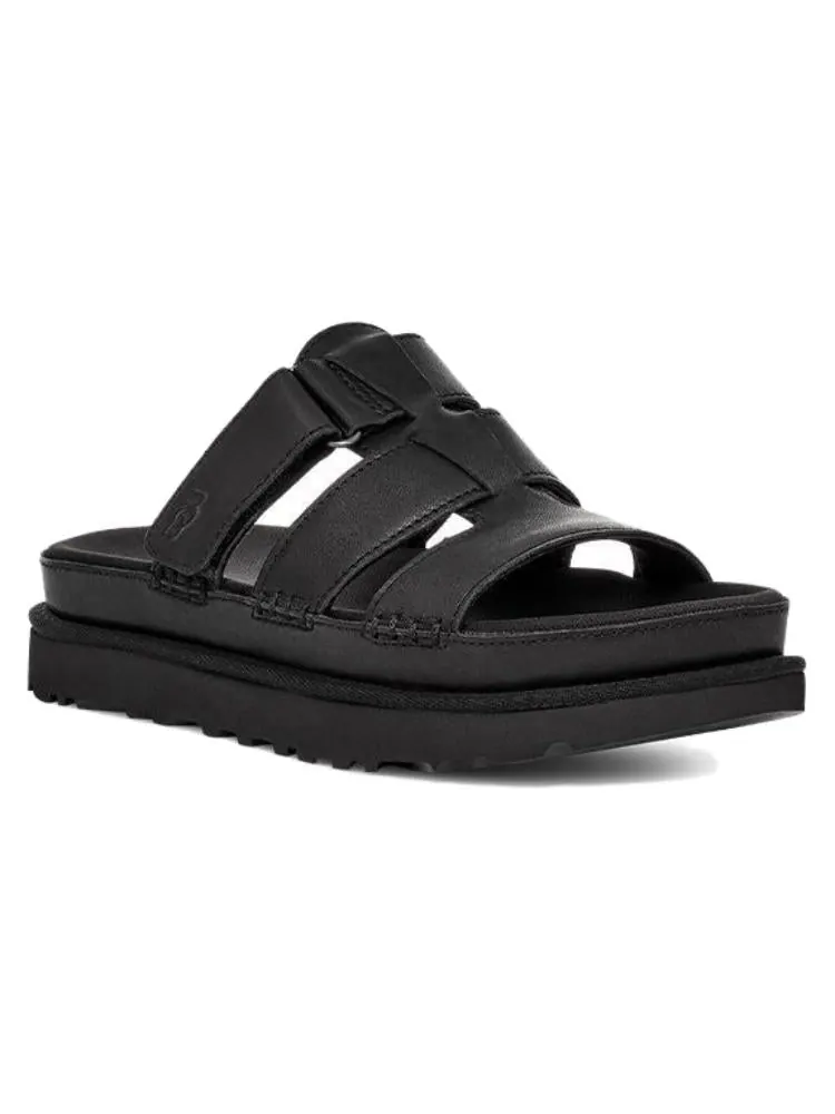 Шлепанцы UGG Goldenstar Platform Slide 'Black' — изображение 2 из 5, черный