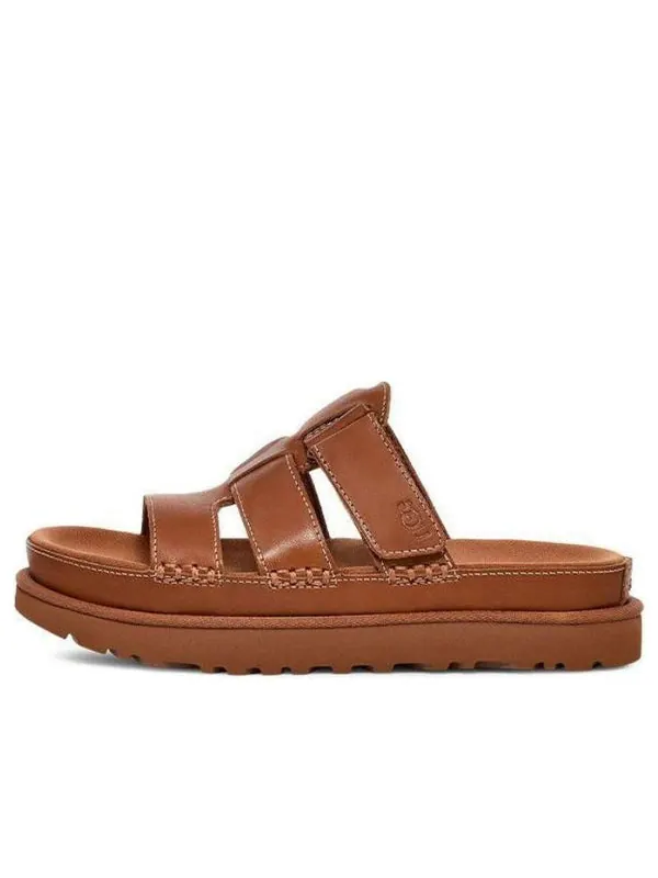 Тапочки goldenstar platform slide 'tan' Ugg — изображение 1 из 4, бежевый
