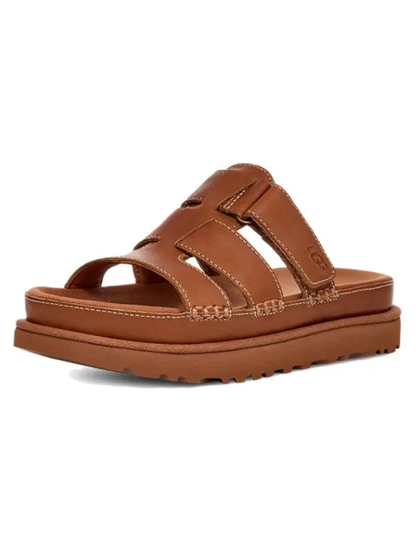 Тапочки goldenstar platform slide 'tan' Ugg — изображение 2 из 4, бежевый