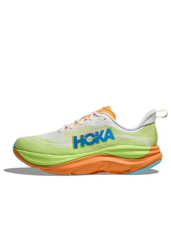 Кроссовки skyflow 'frost solar flare' Hoka One One — изображение 1 из 4, зеленый/оранжевый