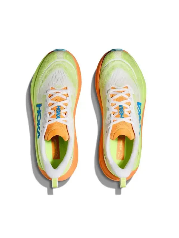 Кроссовки skyflow 'frost solar flare' Hoka One One — изображение 2 из 4, зеленый/оранжевый