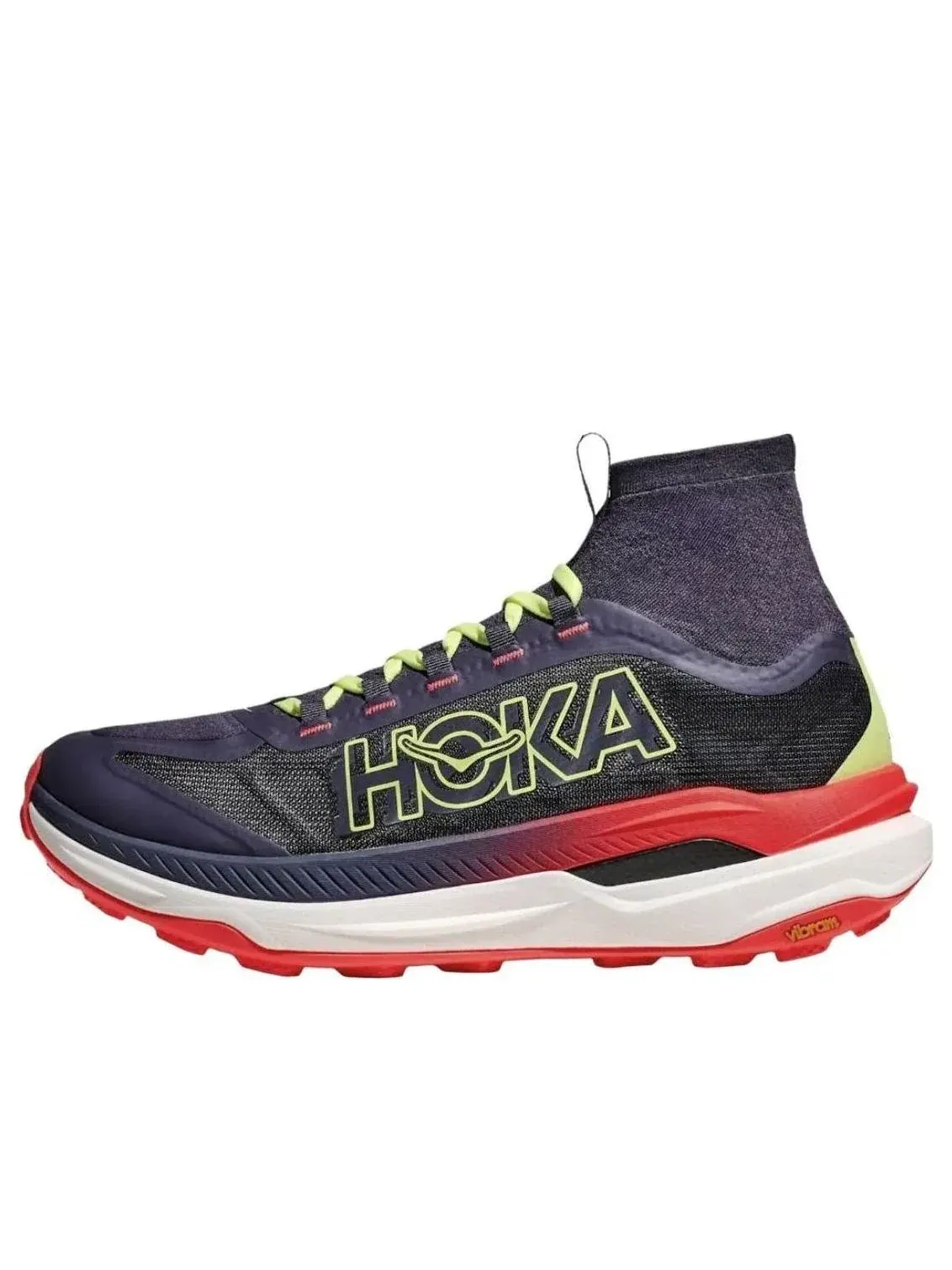 Кроссовки HOKA ONE ONE Tecton X 3 'Squid Ink Neon Flame' 1155112-SKNN — изображение 1 из 5, темно-синий