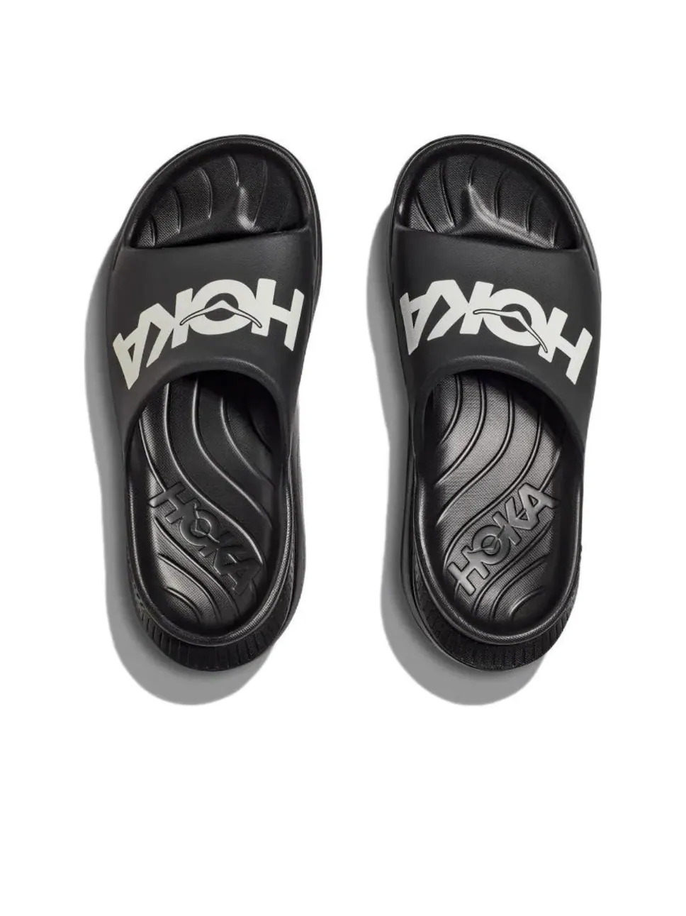 Шлепанцы Hoka One One Ora Athletic Slides 'Black White' — изображение 3 из 4, черный/белый